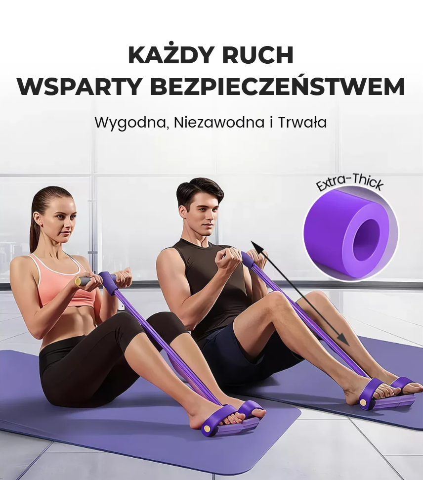 🏃‍♂️ Wielofunkcyjna taśma fitness - 🔥 Skutecznie spala tłuszcz z brzucha