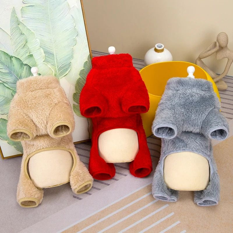 Płaszcz zimowy dla psa z zamkiem błyskawicznym z tyłu🐕