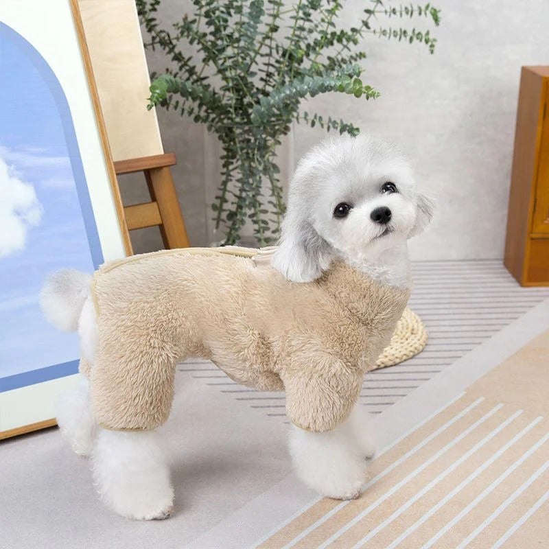 Płaszcz zimowy dla psa z zamkiem błyskawicznym z tyłu🐕