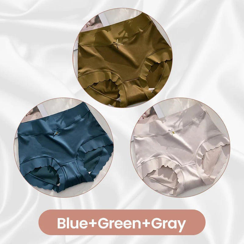 🔥 Antybakteryjne, chłonne, bezzapachowe jedwabne majtki ginekologiczne