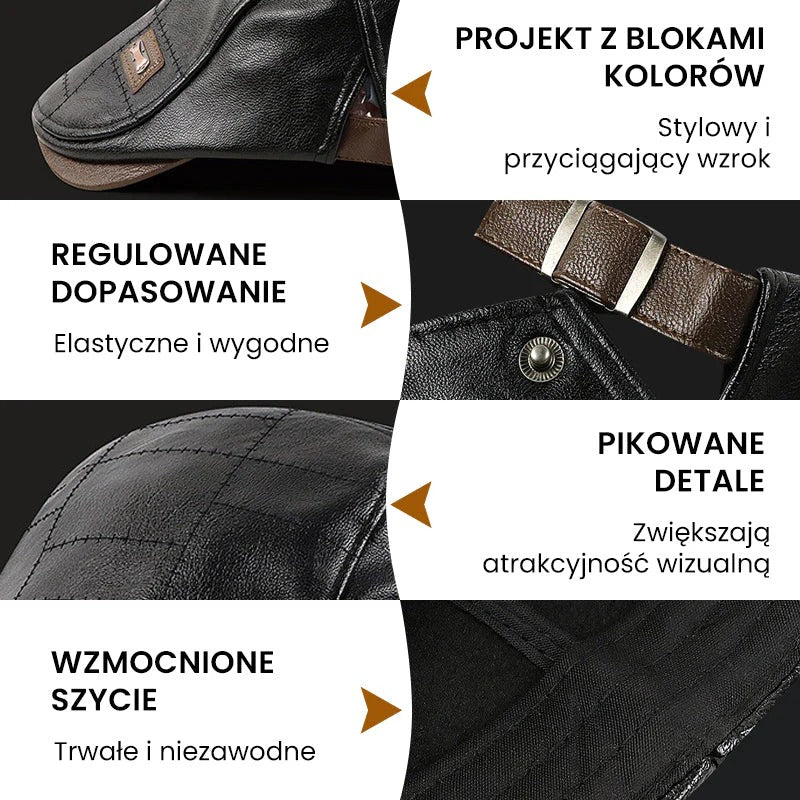 Skórzany beret nowej generacji